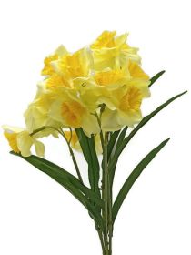 Narcis x7, velikost 43 cm. | bílá, světle žlutá, žlutá, žlutooranžová