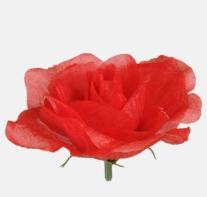 Růže - vazbová květina, velikost 6 cm. - oranžová